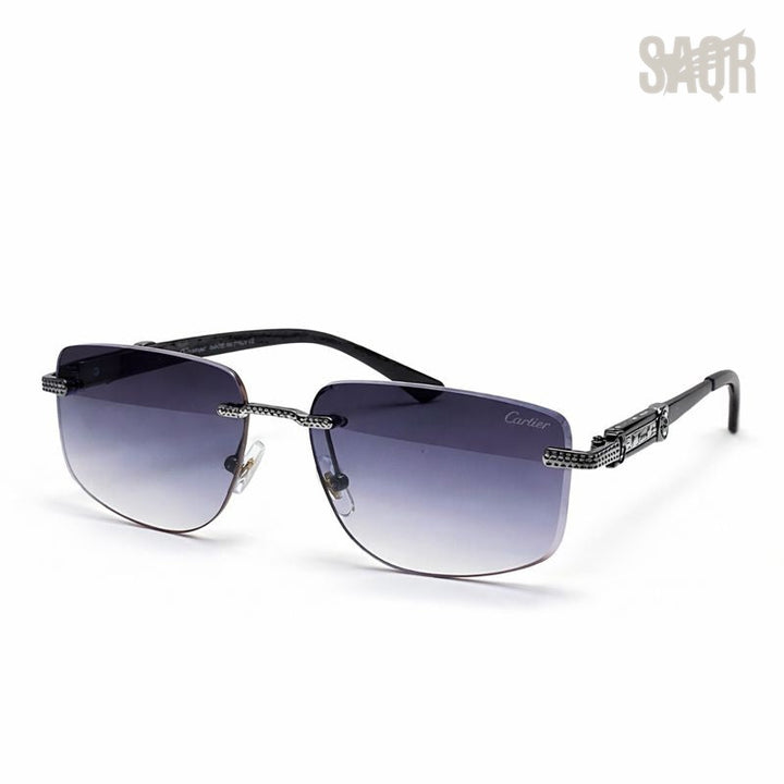 Cartier Glasses | C Décor Black Blue