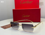 Cartier Sunglasses Rimless Glasses Black-Shade - View 2