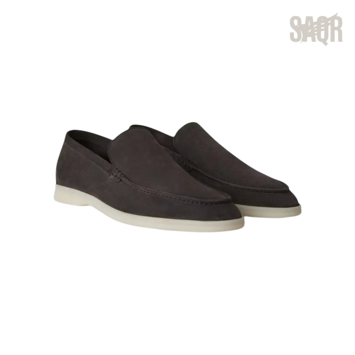 Loro Piana Summer Walk Loafers – Caviar - View 1
