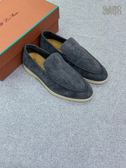 Loro Piana Summer Walk Loafers – Dark Grey - View 5