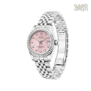 Rolex Watch | Datejust Pink Dial Fluted Bezel & Jubilee Watch