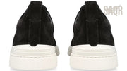 Zegna Footwear | Triple Stitch Suede Black