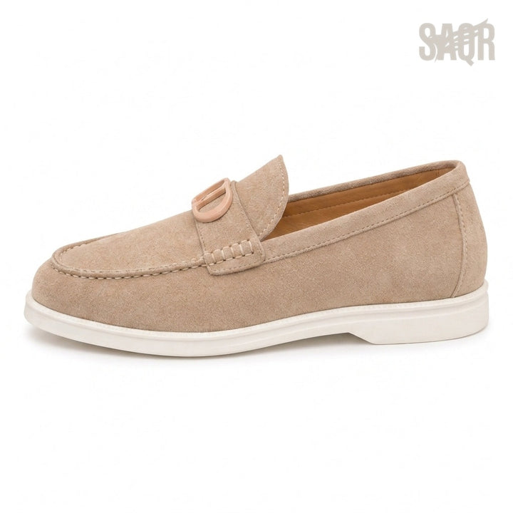 Dior Granville Suede Loafers – Beige - View 1