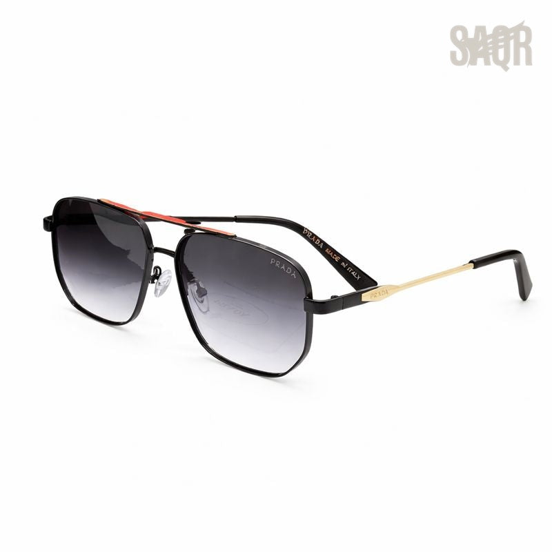 Prada — Bold Black Lens Sunglasses