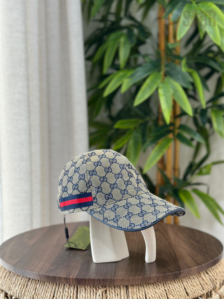 Gucci Jumbo GG Canvas Baseball Hat (Beige/Ebony)