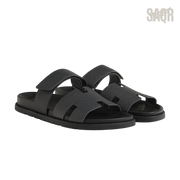 Hermès Chypre Sandals – Gris Orage - View 1