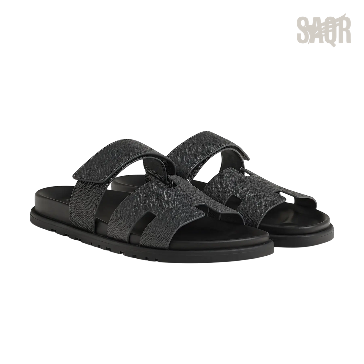 Hermès Chypre Sandals – Gris Orage - View 1