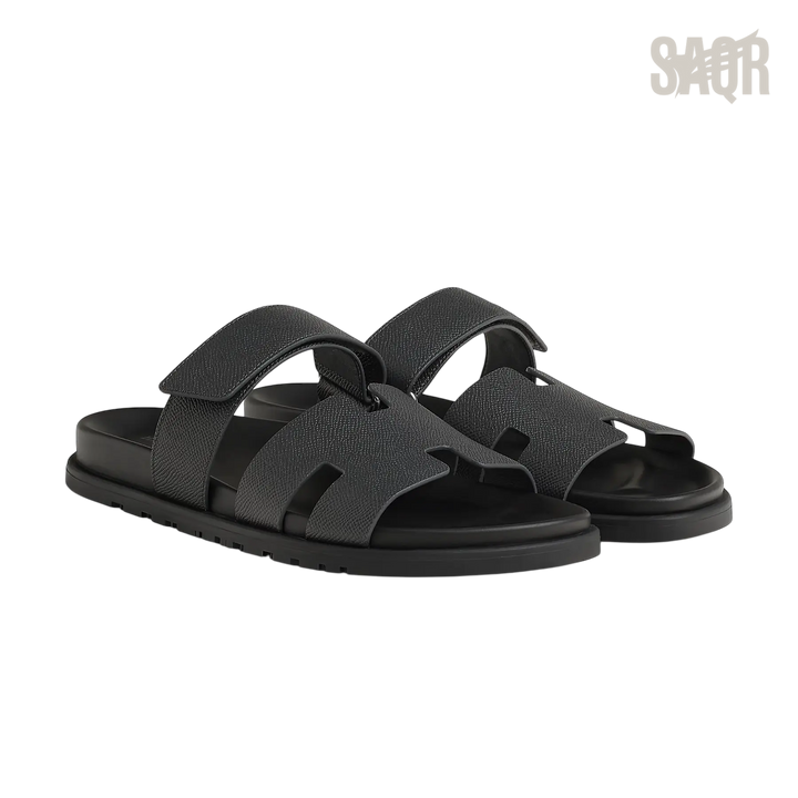 Hermès Chypre Sandals – Gris Orage - View 1