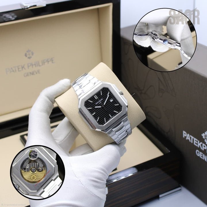 Patek Philippe Nautilus Moon Phases (Black Dial)
