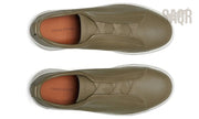 Zegna Footwear | Triple Stitch Olive Green