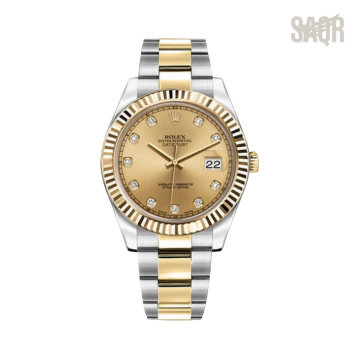 Rolex Watch | Datejust Diamond Gold