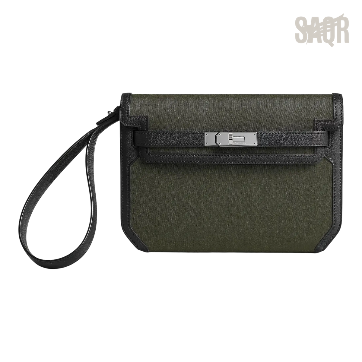 Hermès Depeche 25 Pouch – Tourbe / Noir - View 1