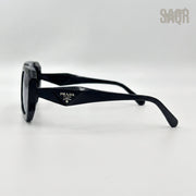 Prada Geometric Sunglasses Black - View 2