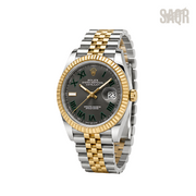 Rolex Datejust Wimbledon Dial Two Tone Silver Gold Watch - image 2