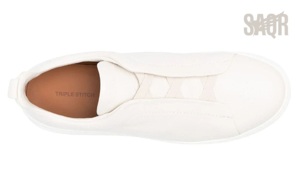 Zegna Footwear | Triple Stitch White