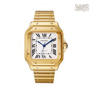 Cartier Watch | Santos de Yellow Gold White Dial