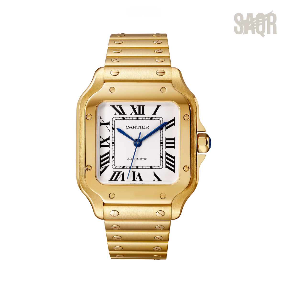 Cartier Watch | Santos de Yellow Gold White Dial