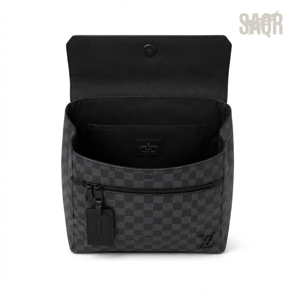 Louis Vuitton Backpack – Grey & Black - View 4