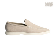 Loro Piana Summer Walk Suede Loafers – Beige - View 1