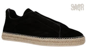 Zegna Footwear | Triple Stitch Espadrille Black