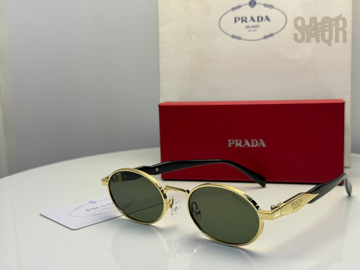 Prada Sunglasses PR 65ZS ZVN70L – Dark Green Lenses - View 2