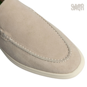 Loro Piana Summer Walk Suede Loafers – Beige - View 3