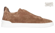 Zegna Triple Stitch Sneaker - Brown & Tobacco | Men