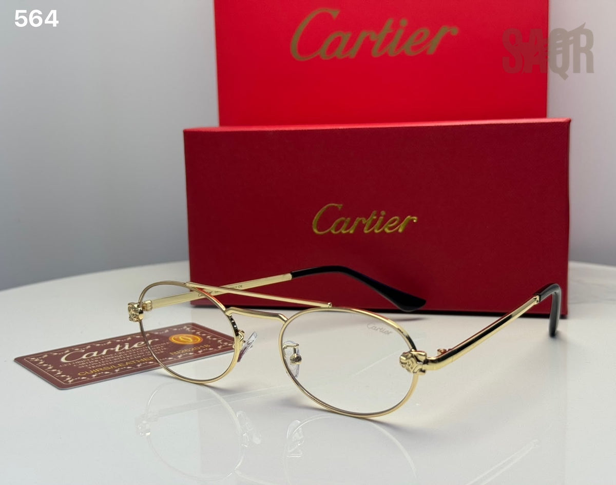 Cartier Sunglasses Round-Frame – Gold-Tone - View 3