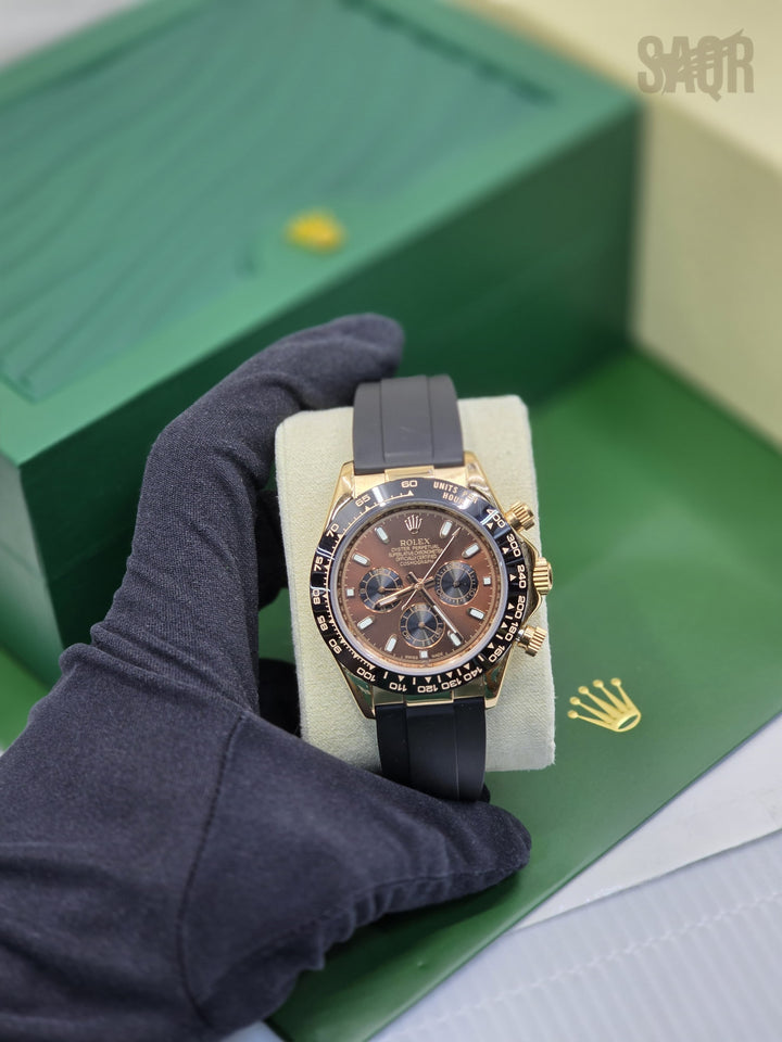 Rolex Cosmograph Daytona (White Gold / Black Dial / Oysterflex)