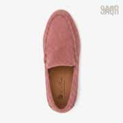 Loro Piana Suede Slip-On Loafers – Pink - View 1