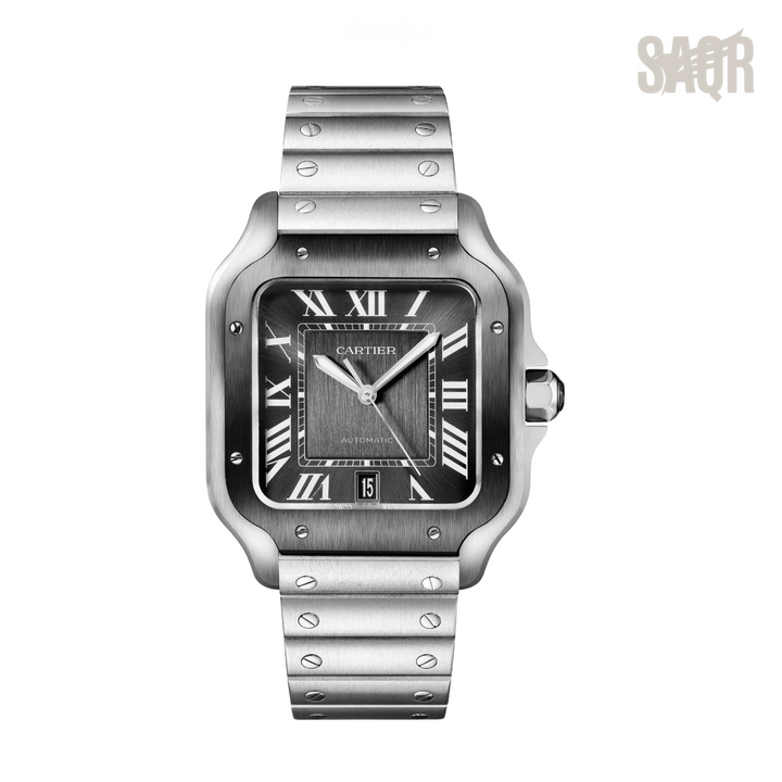 Cartier Watch | Santos de Black Sunburst Dial