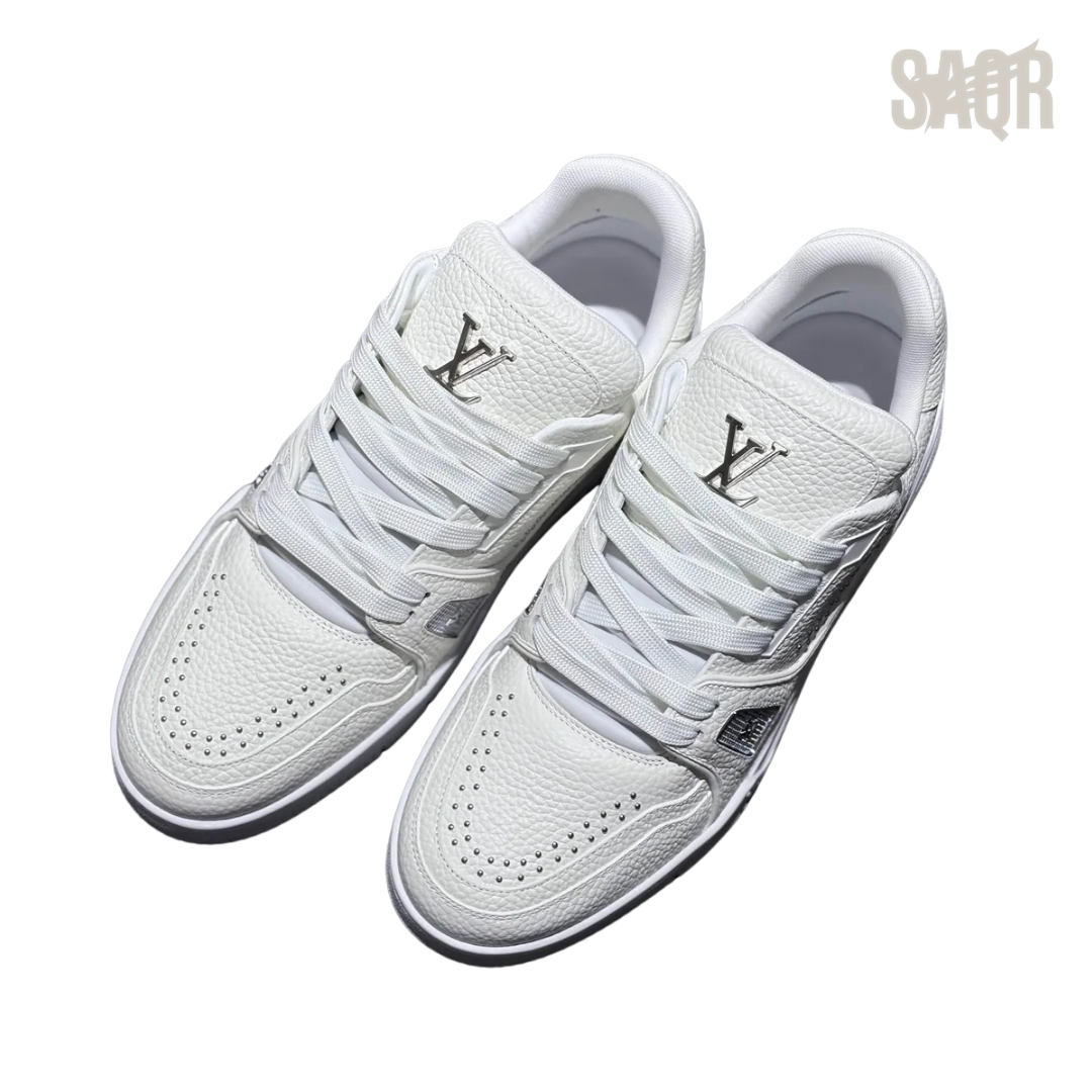 Louis Vuitton LV Leather Trainer Sneakers – White - View 2