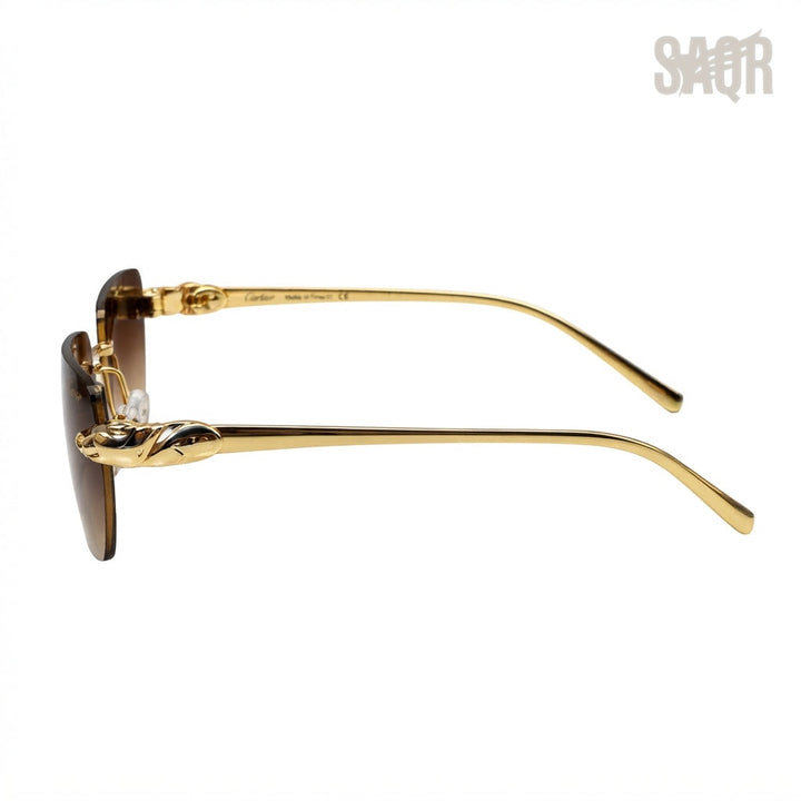 Cartier Sunglasses Panthère de Cartier Brown Gradient - View 2