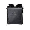 Armani Bag | Crossbody Black Plain Leather