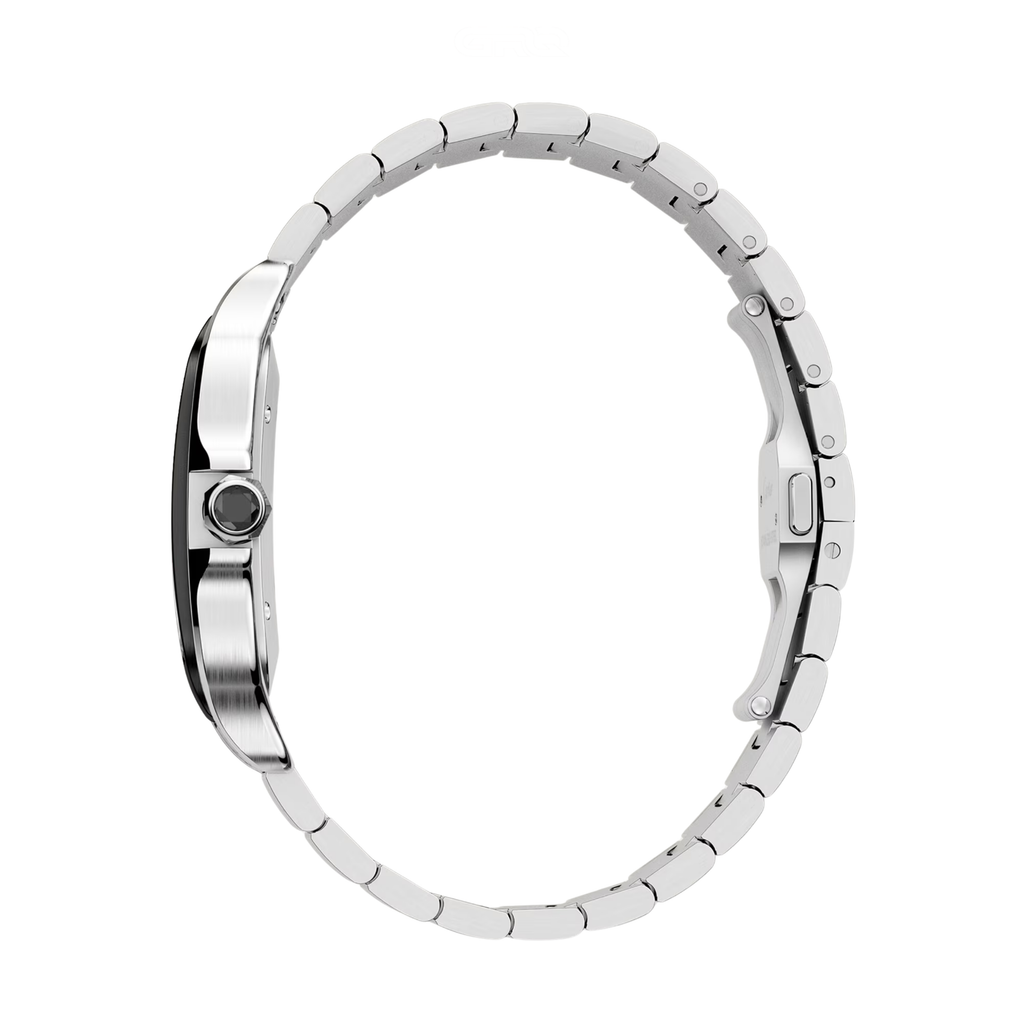 Cartier Watch | Santos de Cartier Silver&Black Sunburst Dial