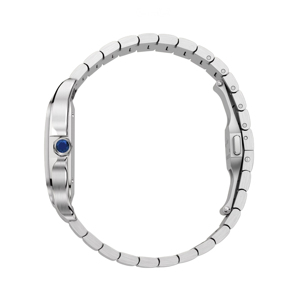 Cartier Watch |  Santos de Cartier silver & Graduated Green Dial