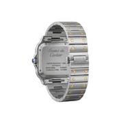 Cartier Watch | Santos de Cartier Two-Tone Blue Dial Large