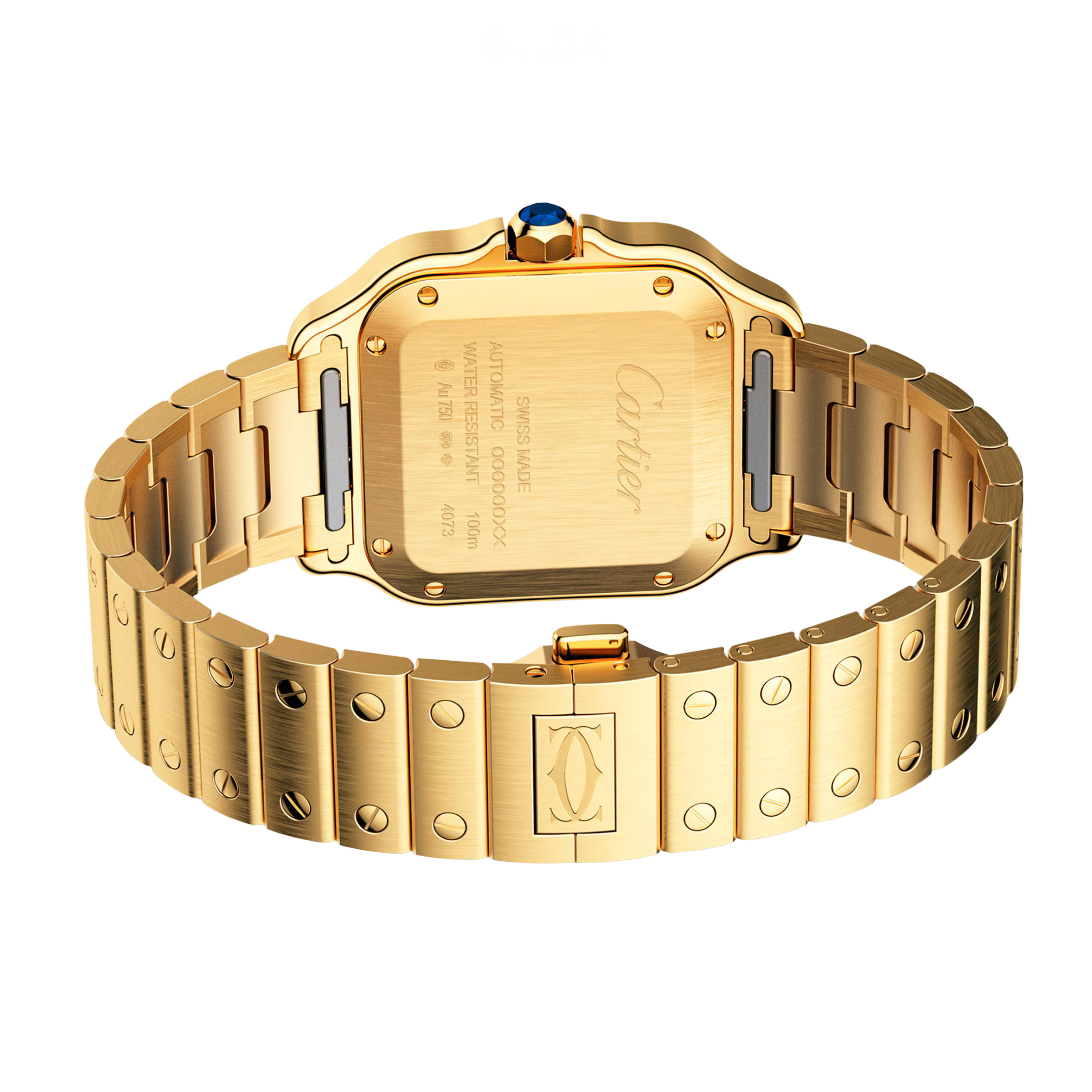 Cartier Watch | Santos de Cartier Yellow Gold White Dial
