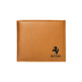 Ferrari Wallet | Bi Fold Brown Leather Horse