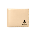 Ferrari Wallet | Bi Fold Cream Leather Horse