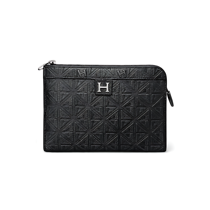 Hermès Bag | Black Embossed Pattern