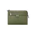 Hermes Pouch | Olive Green Leather