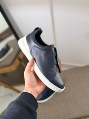 Zegna TrailFlex Suede Slip-On Sneakers – Sandstone Edition
