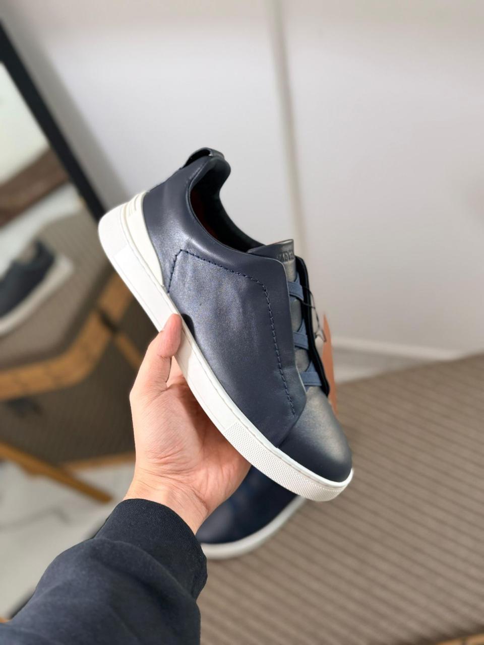 Zegna TrailFlex Suede Slip-On Sneakers – Sandstone Edition