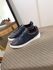 Zegna TrailFlex Suede Slip-On Sneakers – Sandstone Edition