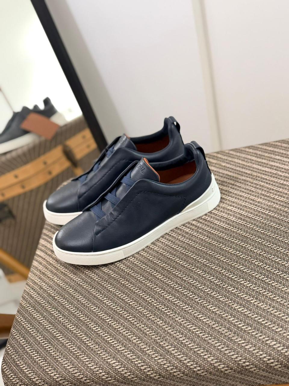 Zegna TrailFlex Suede Slip-On Sneakers – Sandstone Edition