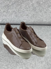 Zegna TerraFlex Canvas Slip-On Sneakers – Sand Edition