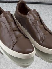 Zegna TerraFlex Canvas Slip-On Sneakers – Sand Edition