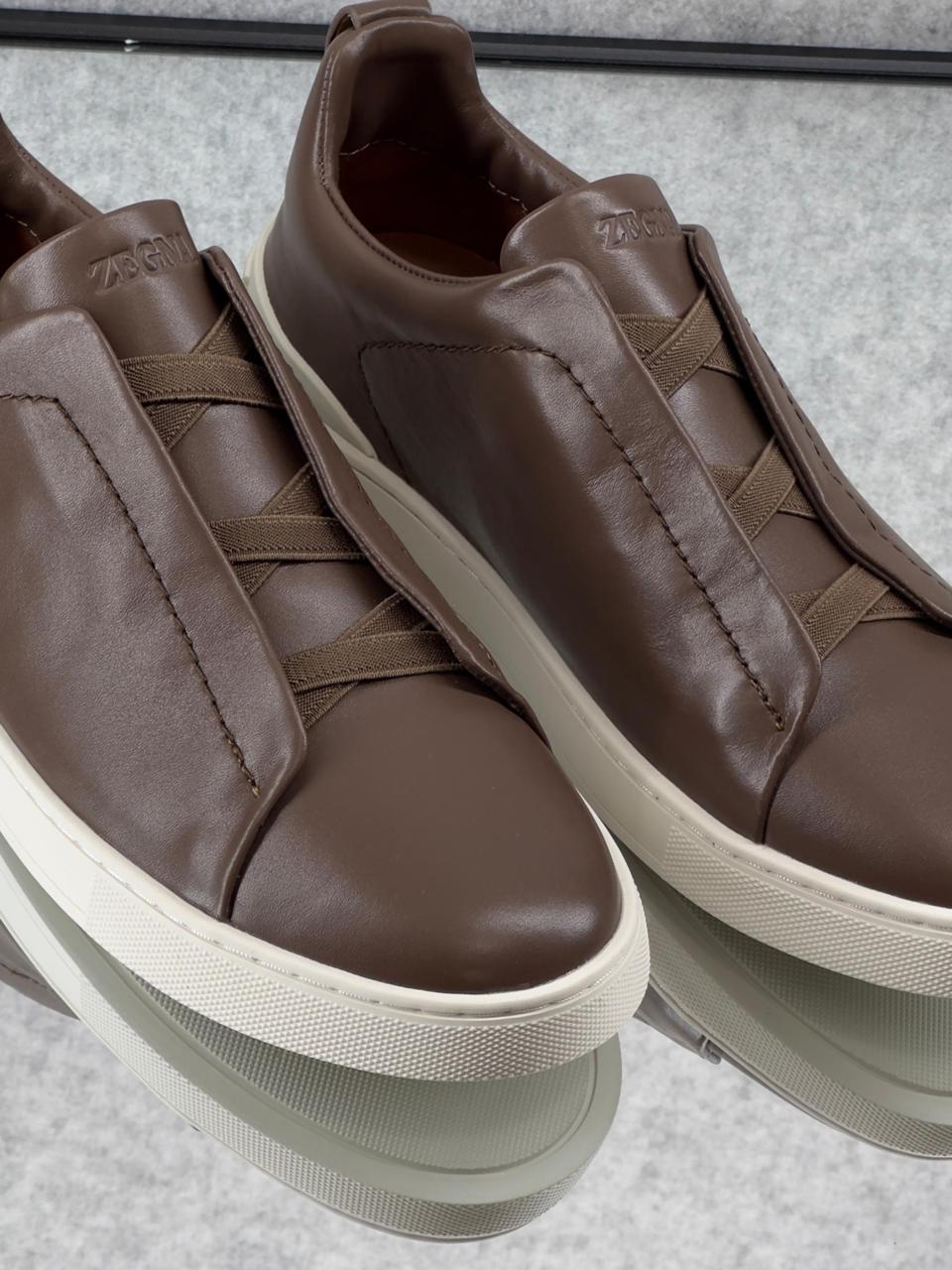 Zegna TerraFlex Canvas Slip-On Sneakers – Sand Edition