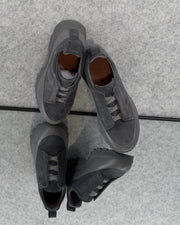Zegna Cream Leather Slip-On Sneakers